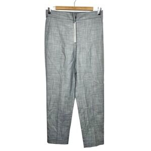 Calvin Klein Straight Leg Dress Pants Black White Womens Size 4 Elastic Waist